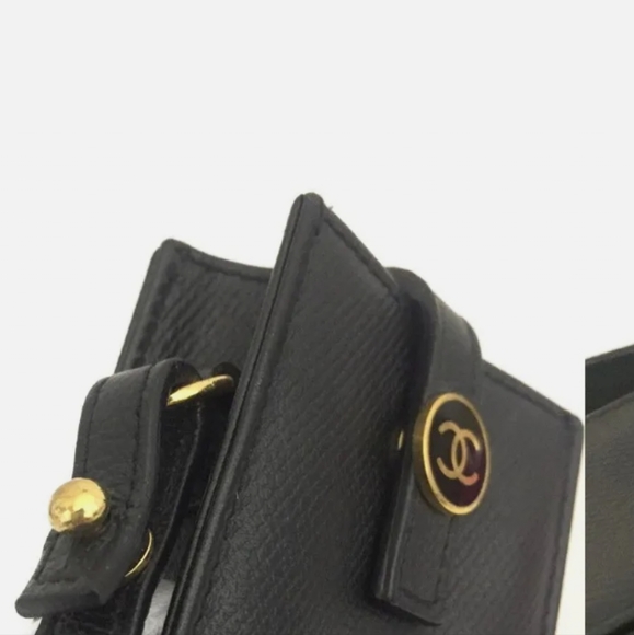 CHANEL COCO BUTTON CAVIAR CIGARETTE TOBACCO CASE/S1900 - Picture 11 of 13